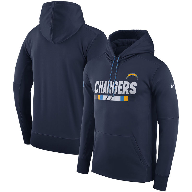 Men's Nike Los Angeles Chargers Navy Champ Drive Vapor Speed Pullover Hoodie